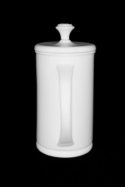 White Porcelain Bow-handle French Press & Mug Set  French press & Mugs- The French Press Coffee Company